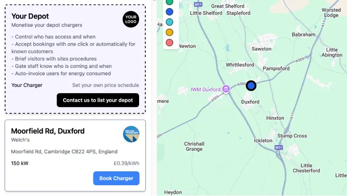 Charger Sharing and Booking